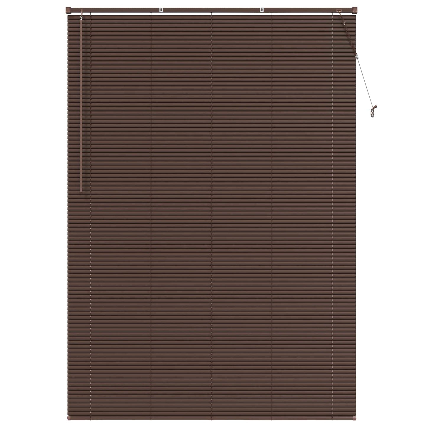 Tenda Veneziana Marrone Scuro con Motivo 213 x 140 cm 25 mm PVC | homemem39