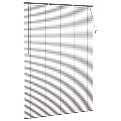 Tenda Veneziana Marrone Scuro con Motivo 213 x 160 cm 25 mm PVC | homemem39