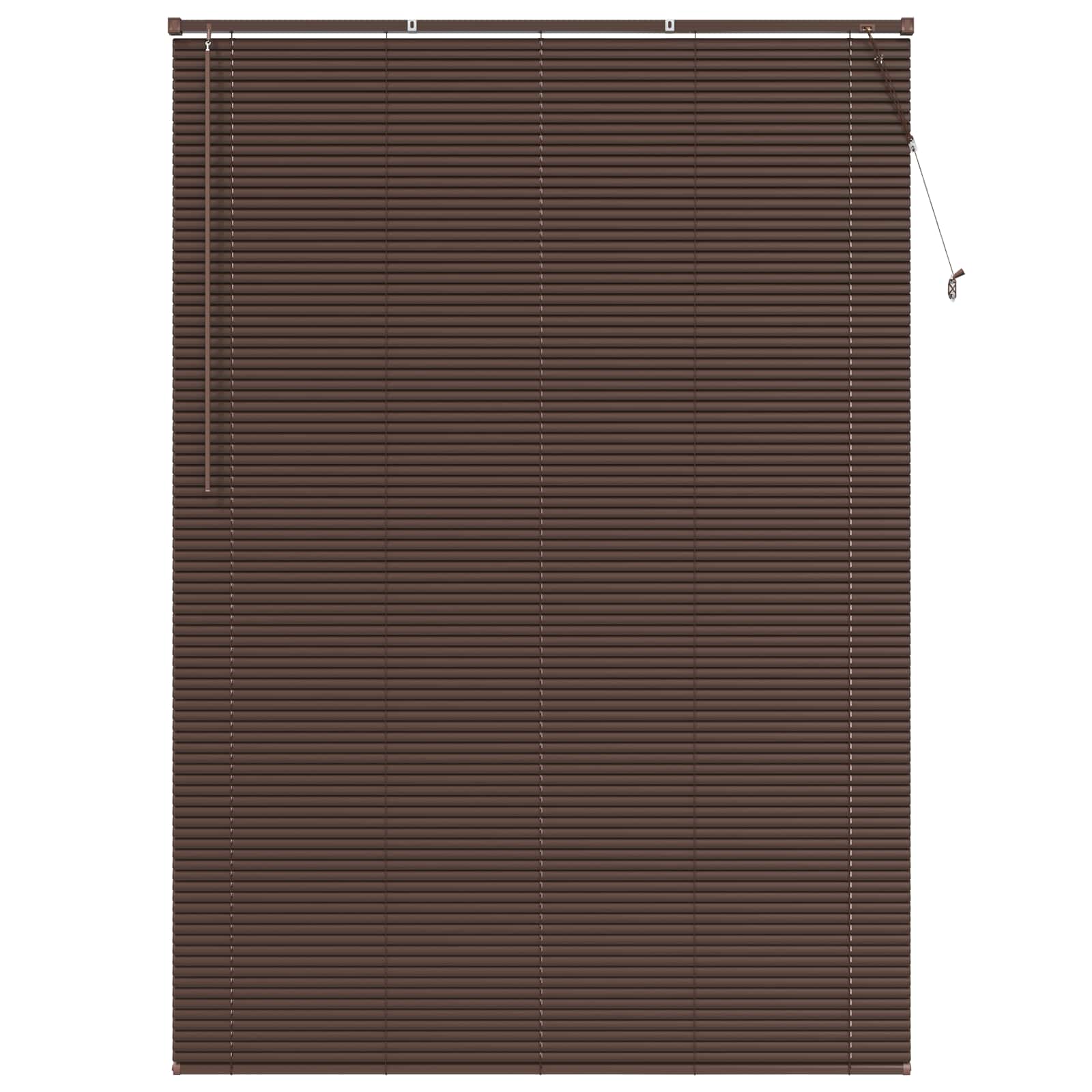 Tenda Veneziana Marrone Scuro con Motivo 213 x 160 cm 25 mm PVC | homemem39