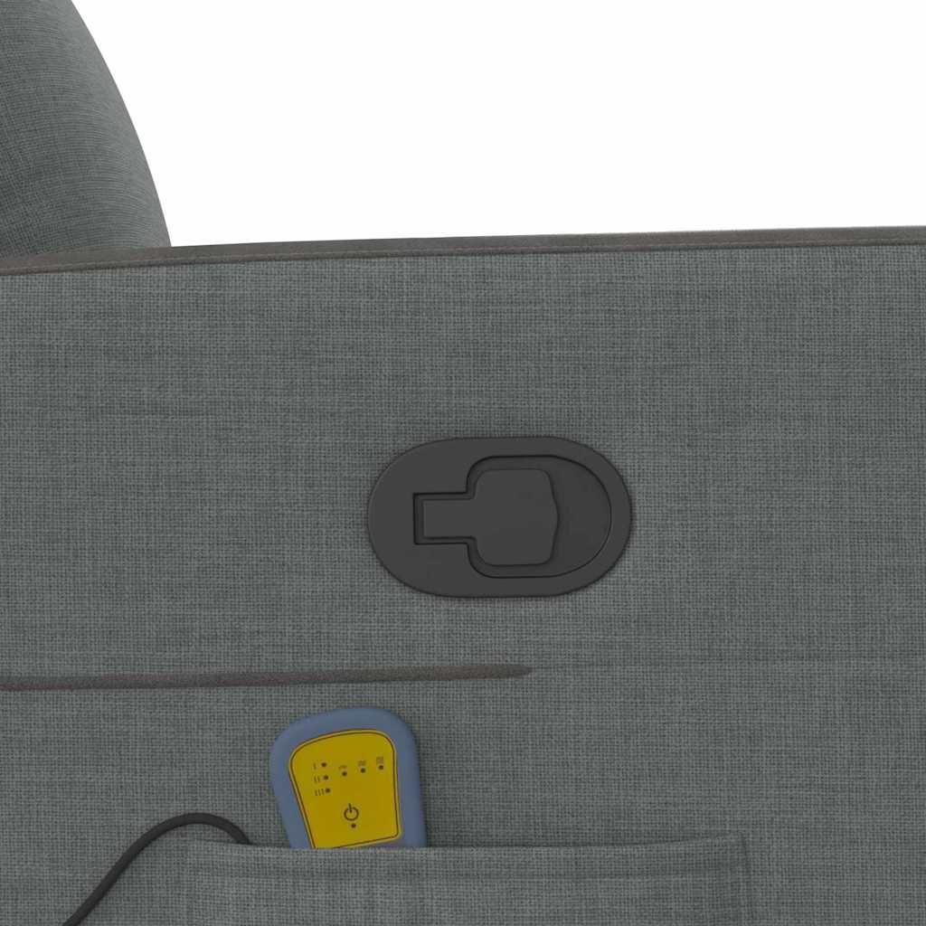 Poltrona Massaggiante Grigio scuro 69 x 86 x 100 cm Tessuto