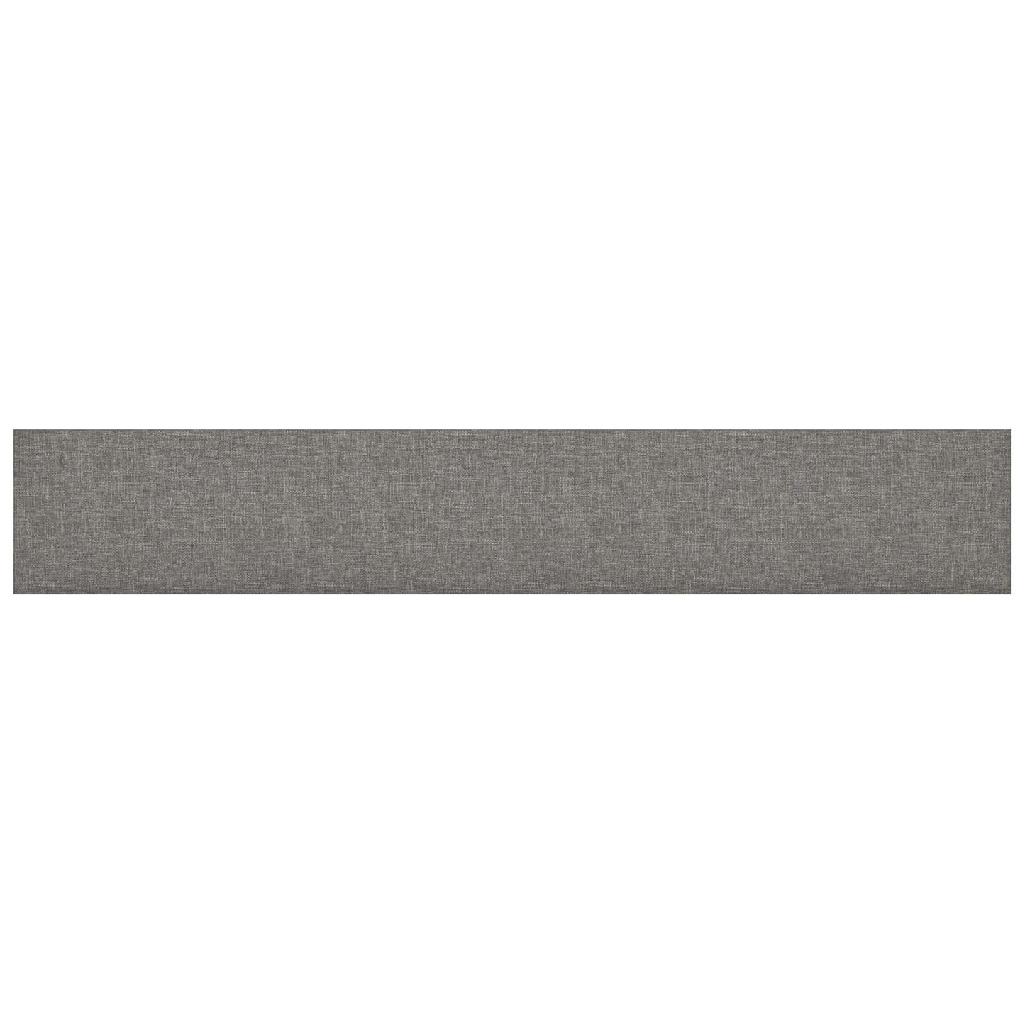 Testiera da Parete 12 pcs 90 x 15 cm Grigio chiaro Tessuto