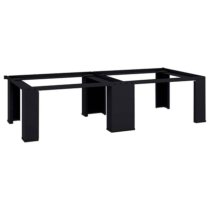 Pedestallo per Lavatrice 2 pcs Nero 127 x 54,5 x 32,5 cm