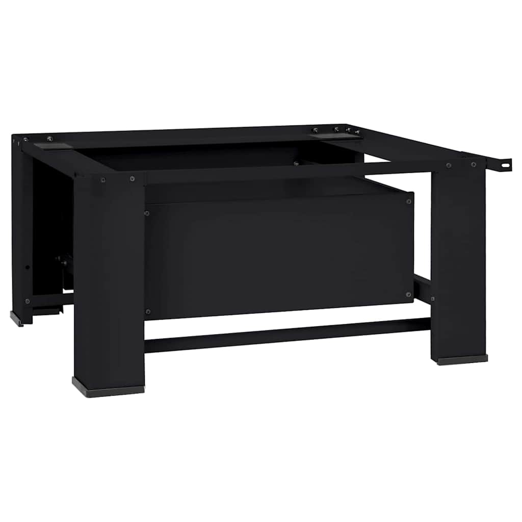 Pedestallo per Lavatrice Nero 64 x 55 x 32,5 cm Acciaio | homemem39