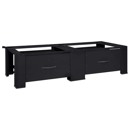 Pedestallo per Lavatrice 2 pcs Nero 127 x 54,5 x 32,5 cm | homemem39