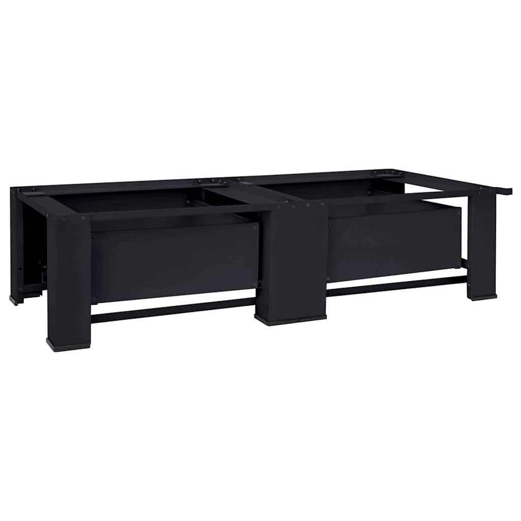 Pedestallo per Lavatrice 2 pcs Nero 127 x 54,5 x 32,5 cm | homemem39