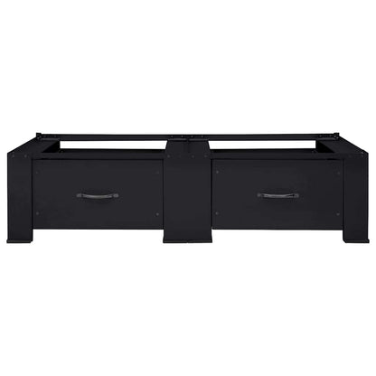 Pedestallo per Lavatrice 2 pcs Nero 127 x 54,5 x 32,5 cm | homemem39