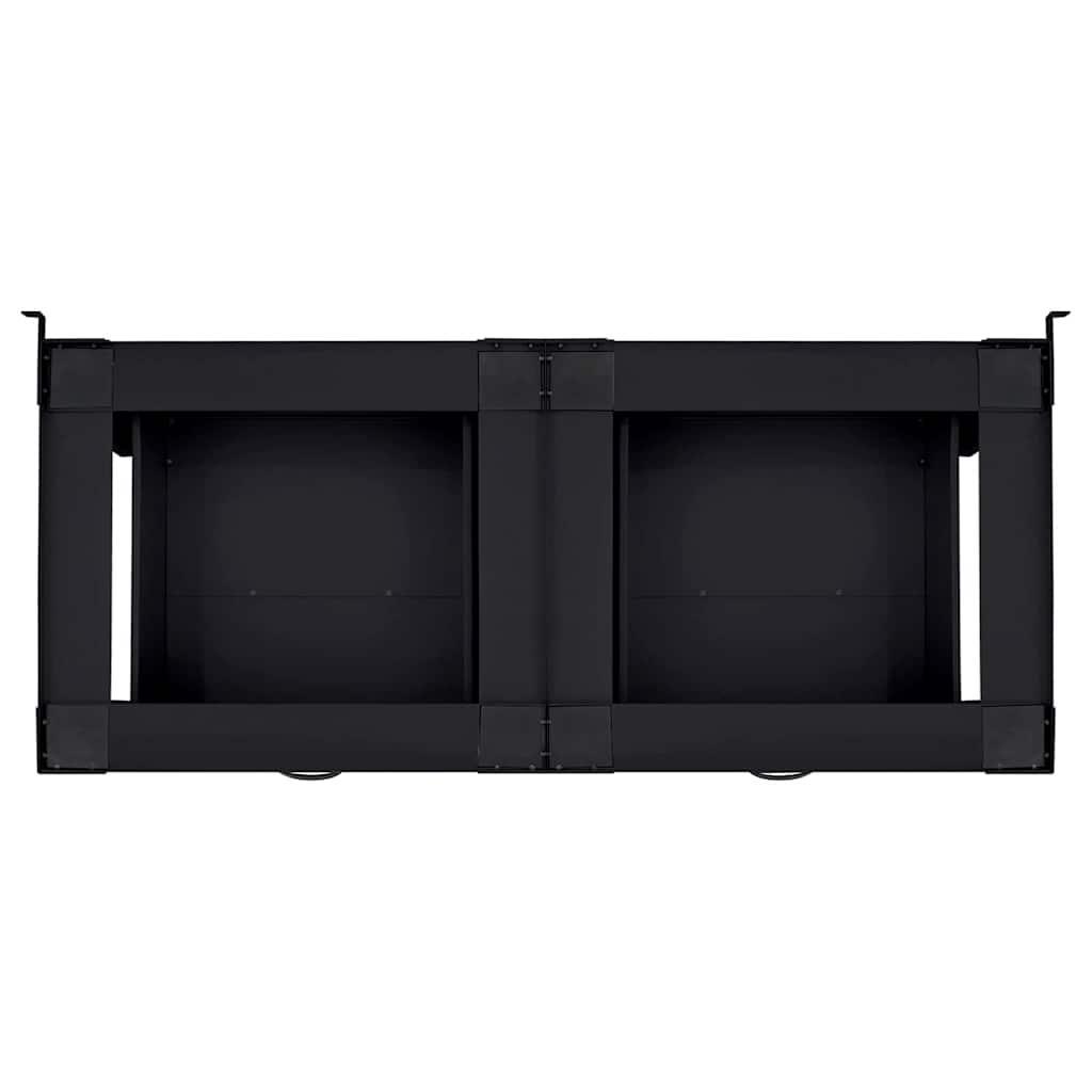 Pedestallo per Lavatrice 2 pcs Nero 127 x 54,5 x 32,5 cm | homemem39