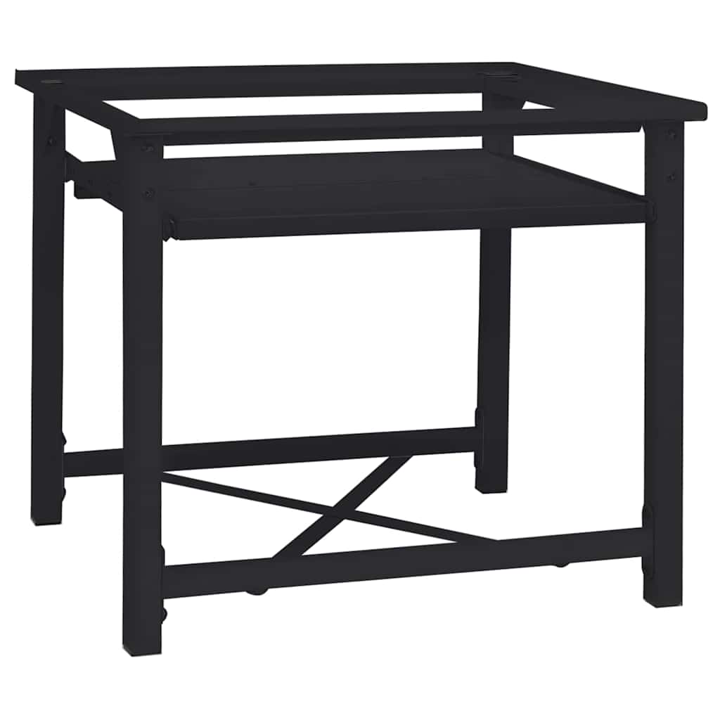 Pedestallo per Lavatrice Nero 60 x 56 x 52 cm Acciaio | homemem39