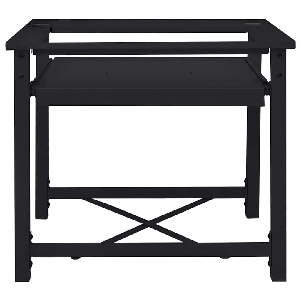 Pedestallo per Lavatrice Nero 60 x 56 x 52 cm Acciaio | homemem39
