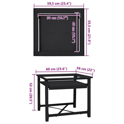 Pedestallo per Lavatrice Nero 60 x 56 x 52 cm Acciaio | homemem39