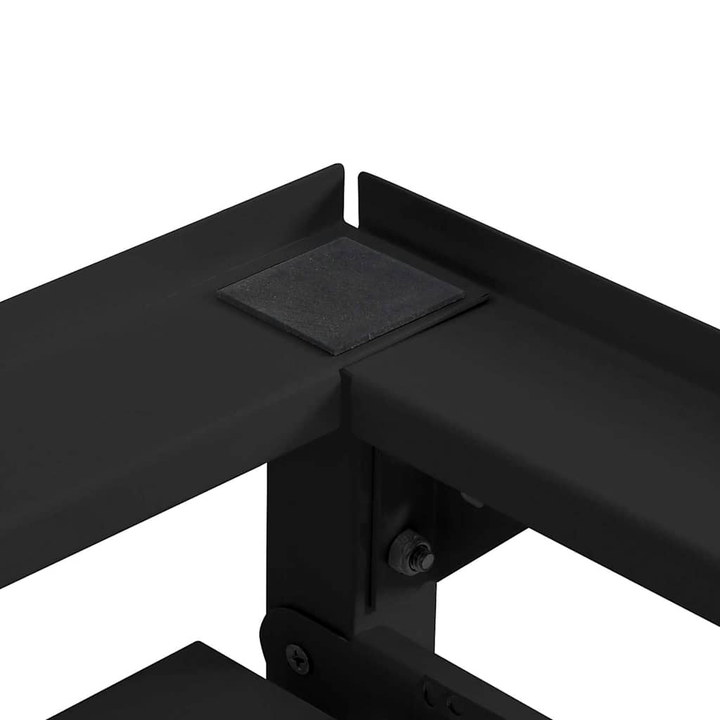 Pedestallo per Lavatrice 2 pcs Nero 120 x 56 x 52 cm Acciaio | homemem39