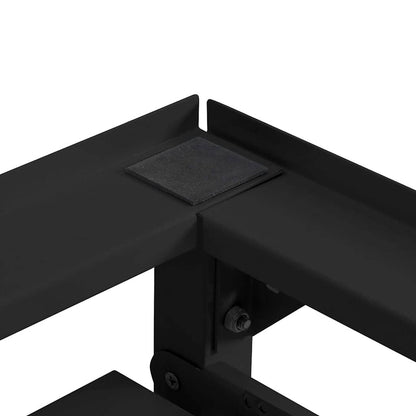Pedestallo per Lavatrice 2 pcs Nero 120 x 56 x 52 cm Acciaio | homemem39