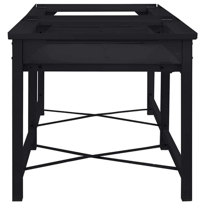 Pedestallo per Lavatrice 2 pcs Nero 120 x 56 x 52 cm Acciaio | homemem39