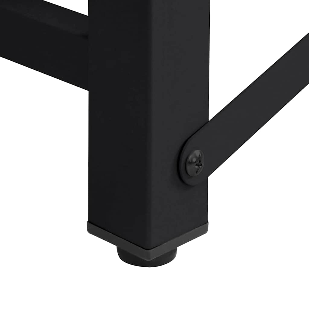 Pedestallo per Lavatrice 2 pcs Nero 124,5 x 61,5 x 32,5 cm | homemem39