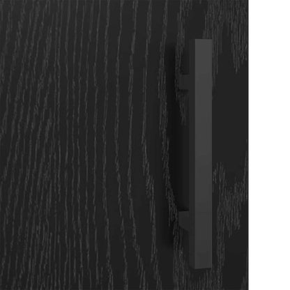 Credenza Rovere Nero 69,5 x 34 x 90 cm Legno multistrato