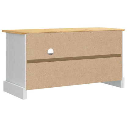 Mobile TV Corona Bianco 100 x 40 x 52 cm Pino massello | homemem39