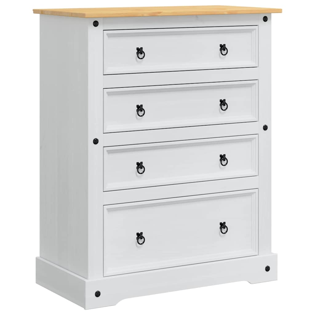 Cassapanche di stoccaggio Corona Bianco 92 x 48 x 114 cm