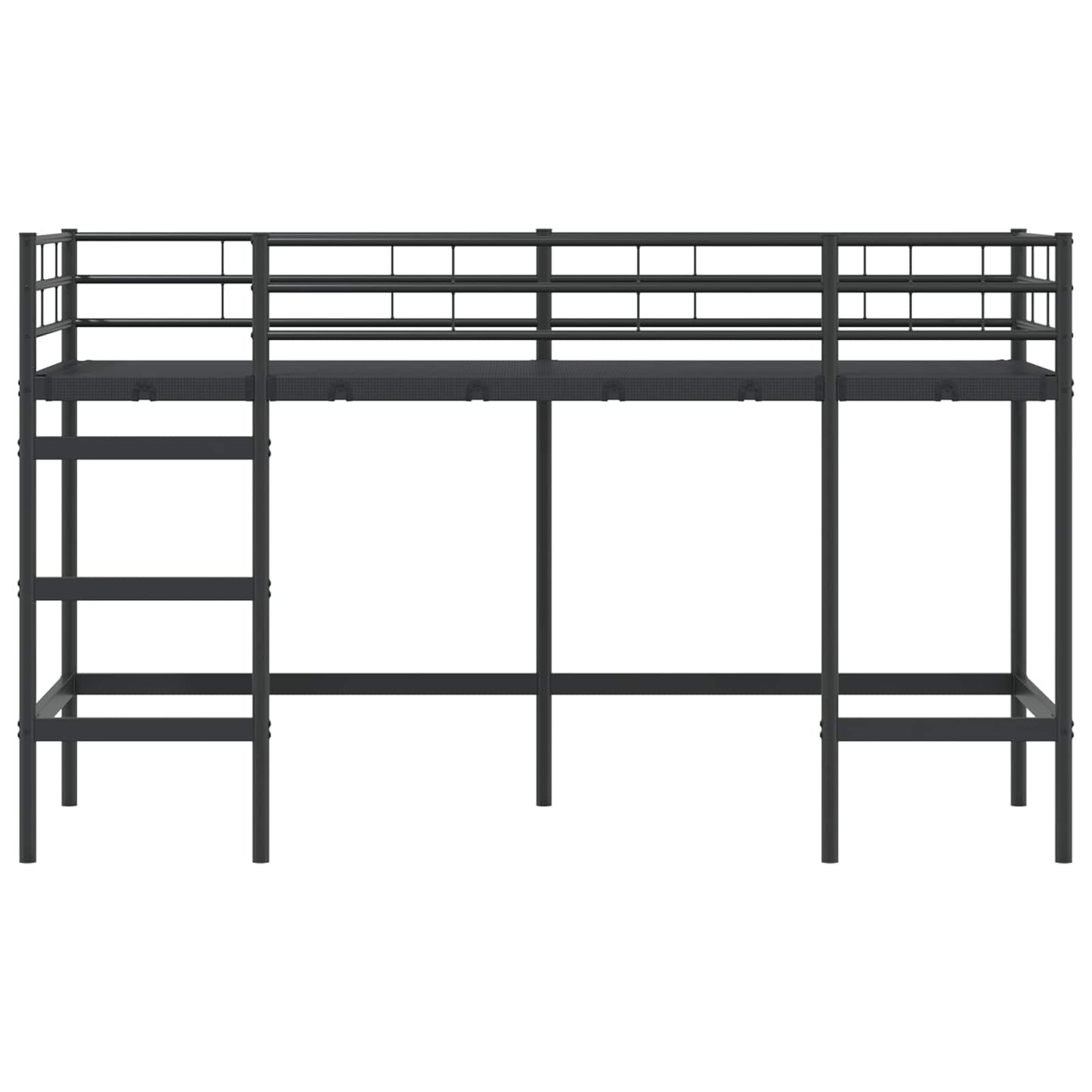 Struttura del letto loft per bambini Nero 90 x 190 cm