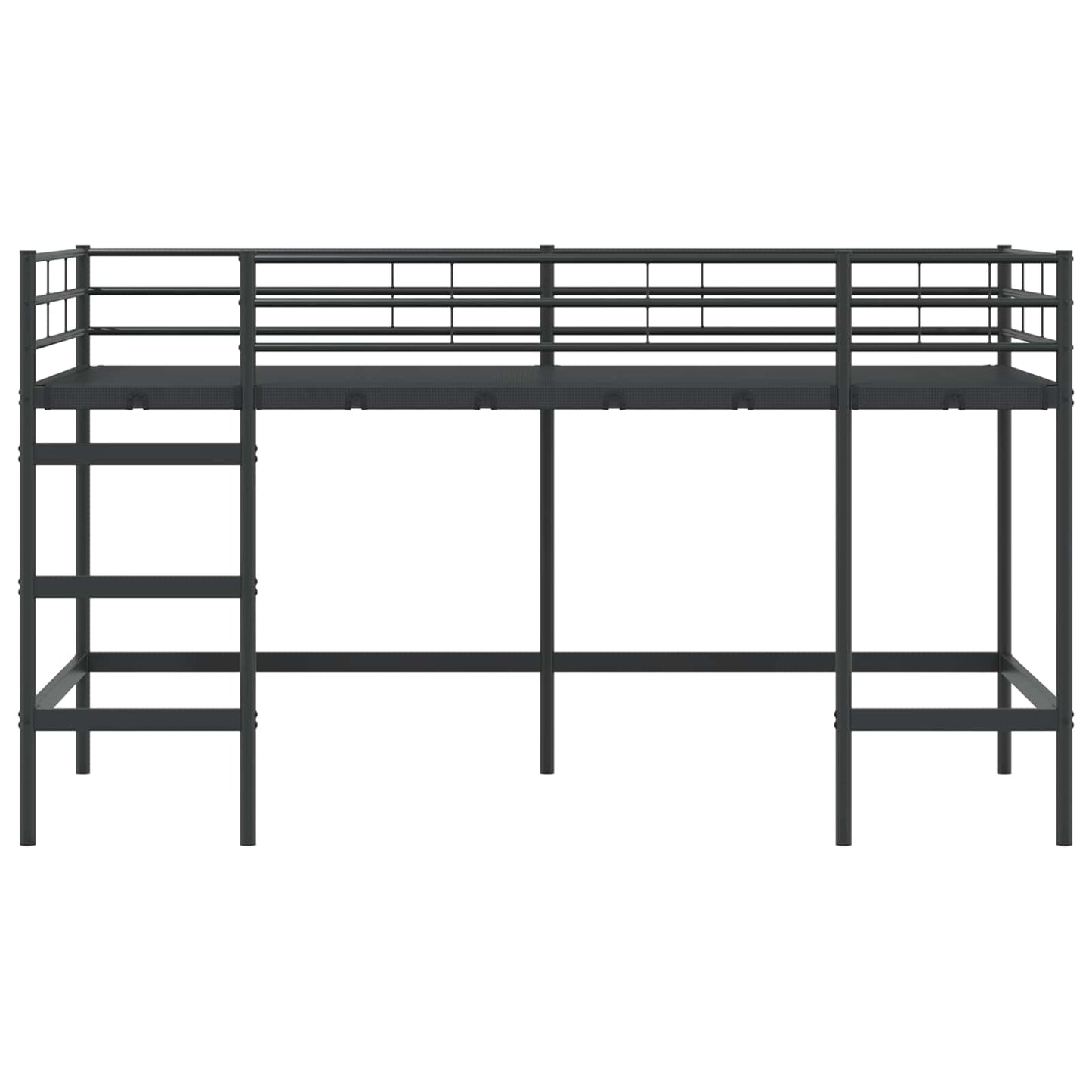 Struttura del letto loft per bambini Nero 90 x 200 cm