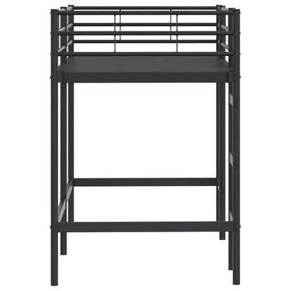 Struttura del letto loft per bambini Nero 99,5 x 190 cm