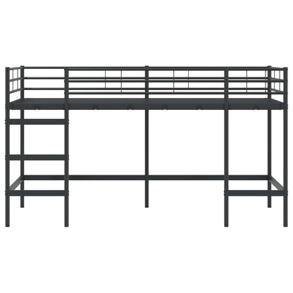 Struttura del letto loft per bambini Nero 107 x 200 cm
