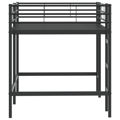 Struttura del letto loft per bambini Nero 107 x 200 cm