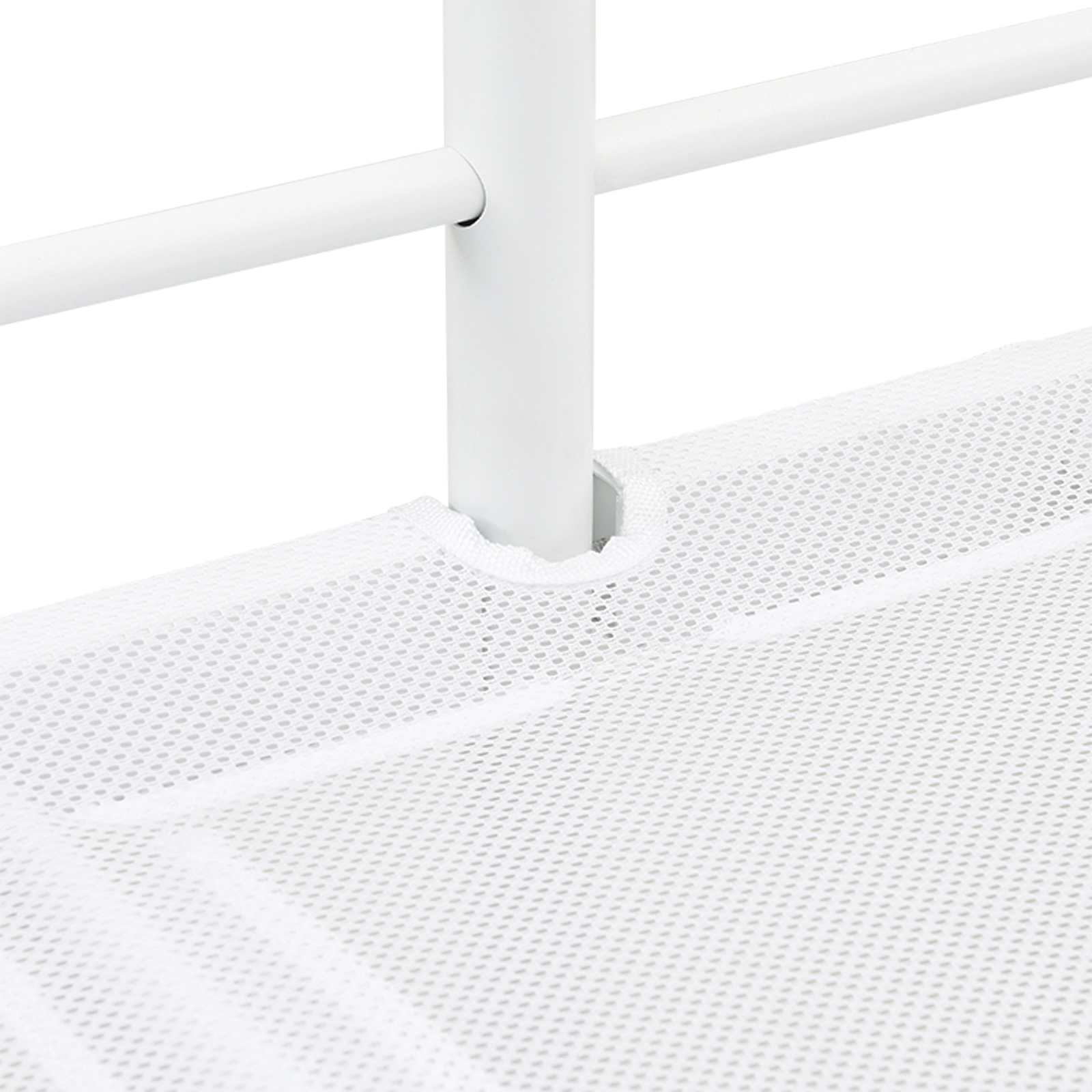 Letto loft per bambini con scivolo Bianco e Antracite | homemem39