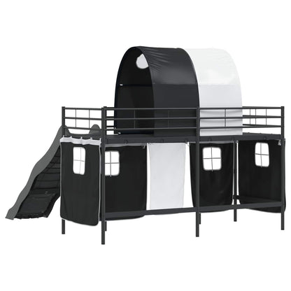 Struttura del letto loft per bambini Nero 100 x 190 cm Metallo | homemem39