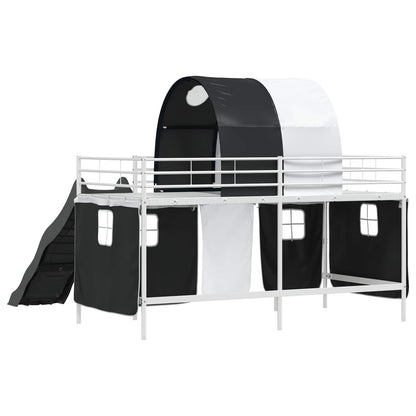 Struttura del letto loft per bambini Bianco e Nero 107 x 203 cm | homemem39