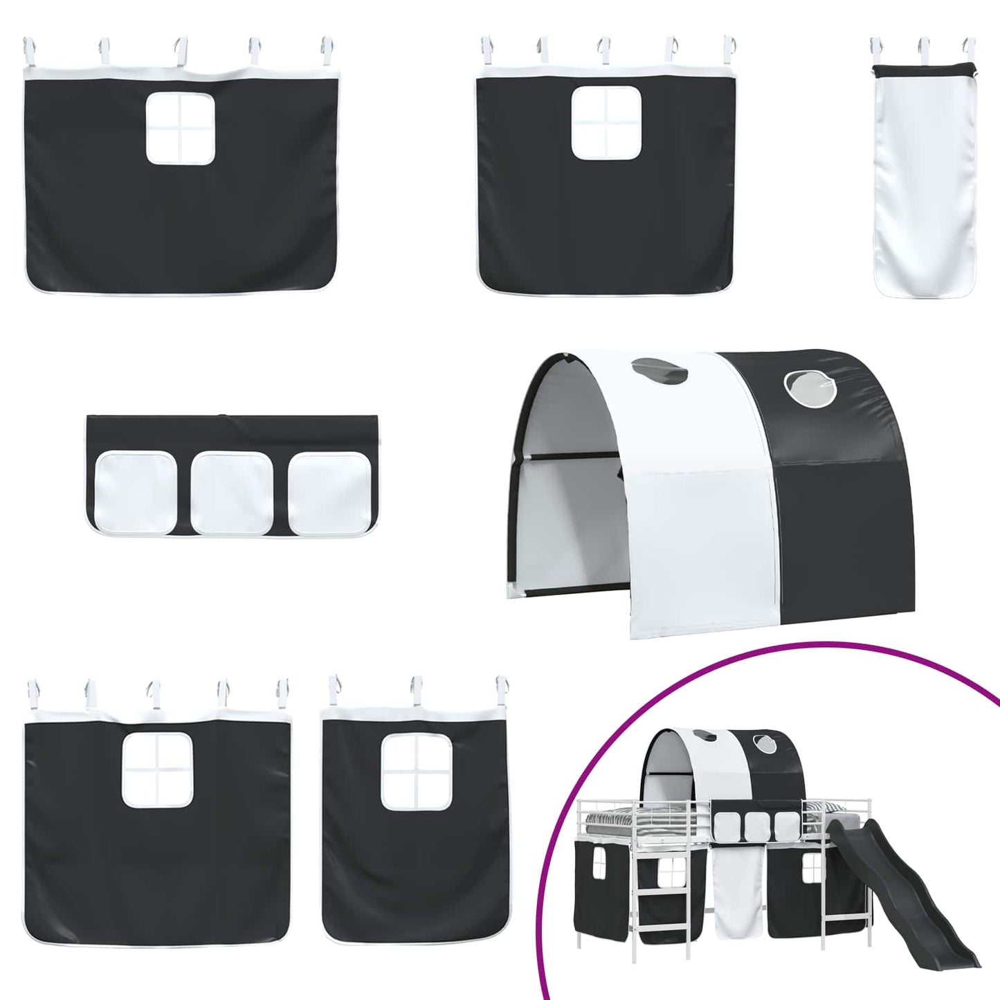 Bianco e Nero 107 x 200 cm