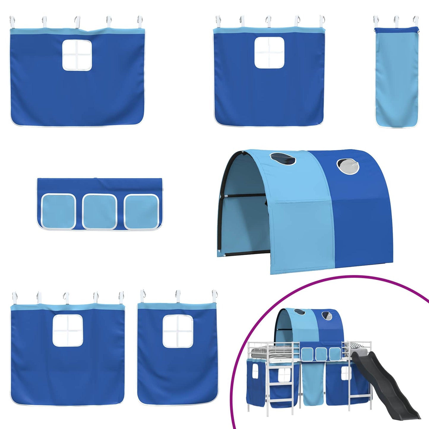 Bianco e Blu 74,5 x 190 cm