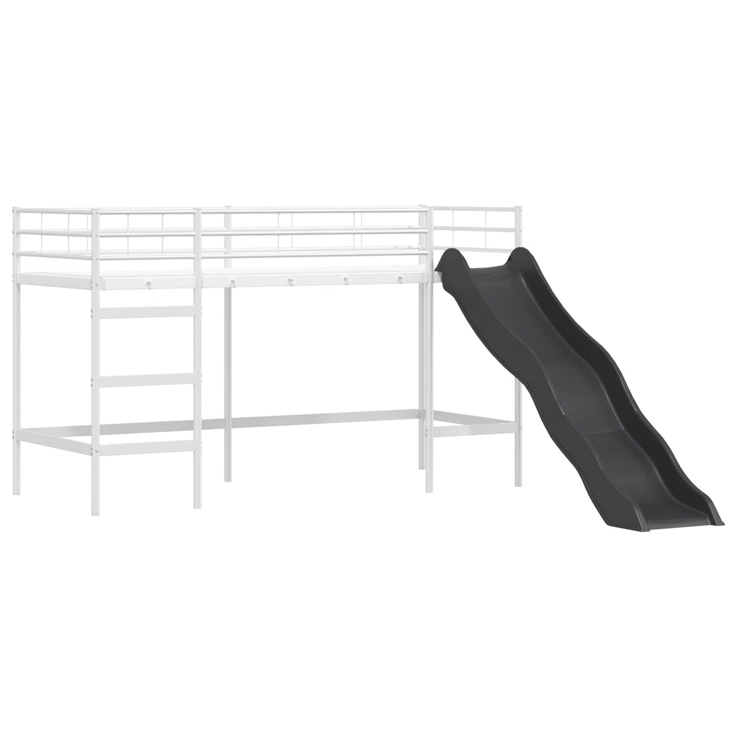 Struttura del letto loft per bambini Bianco e Blu 100 x 190 cm | homemem39