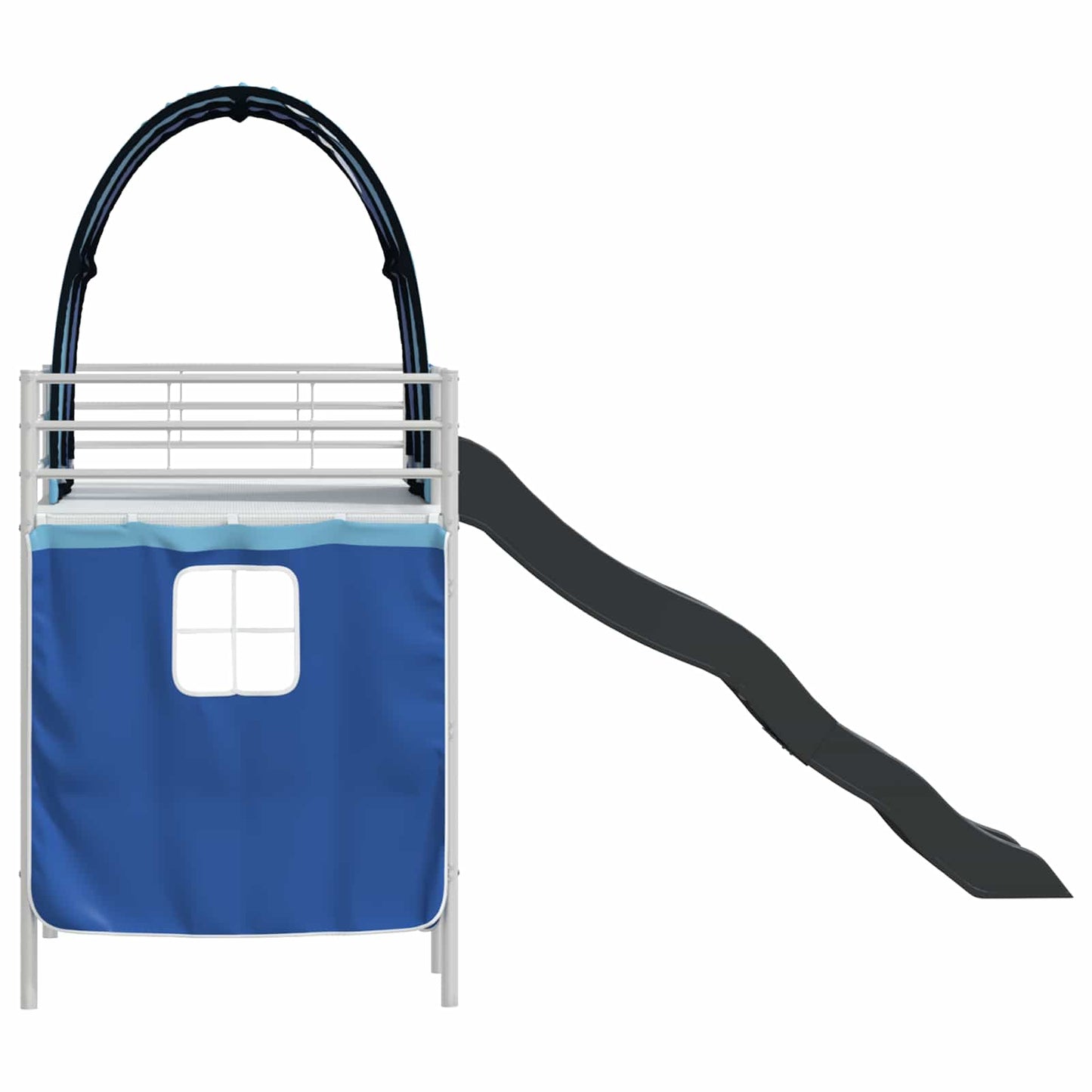 Struttura del letto loft per bambini Bianco e Blu 100 x 190 cm | homemem39