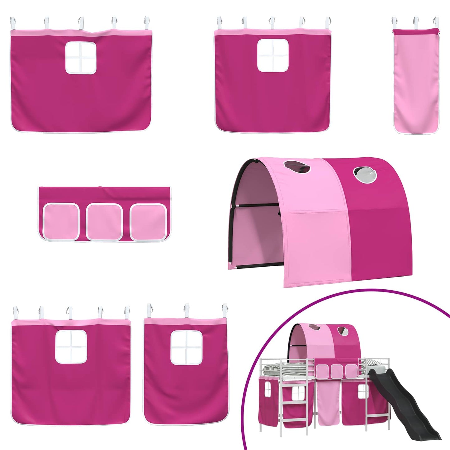 Bianco e Rosa 90 x 190 cm