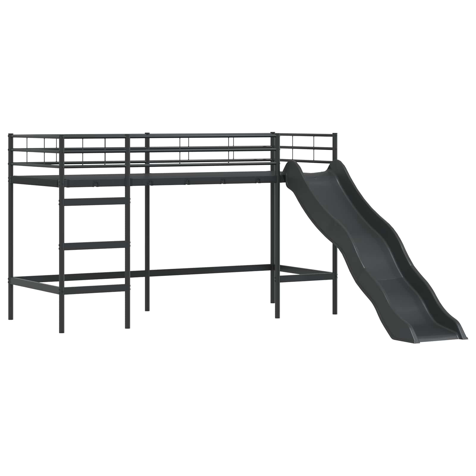 Struttura del letto loft per bambini Nero 75 x 190 cm Metallo | homemem39