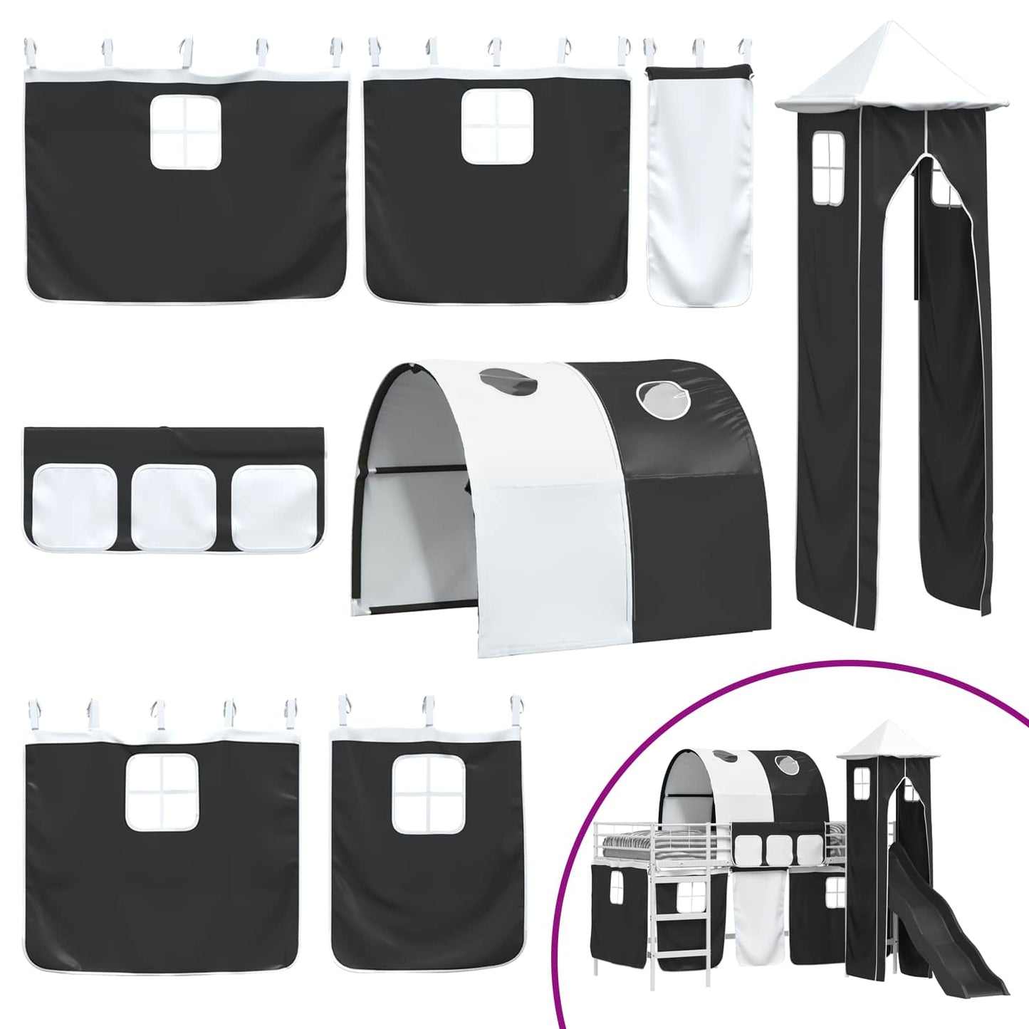 Bianco e Nero 107 x 200 cm