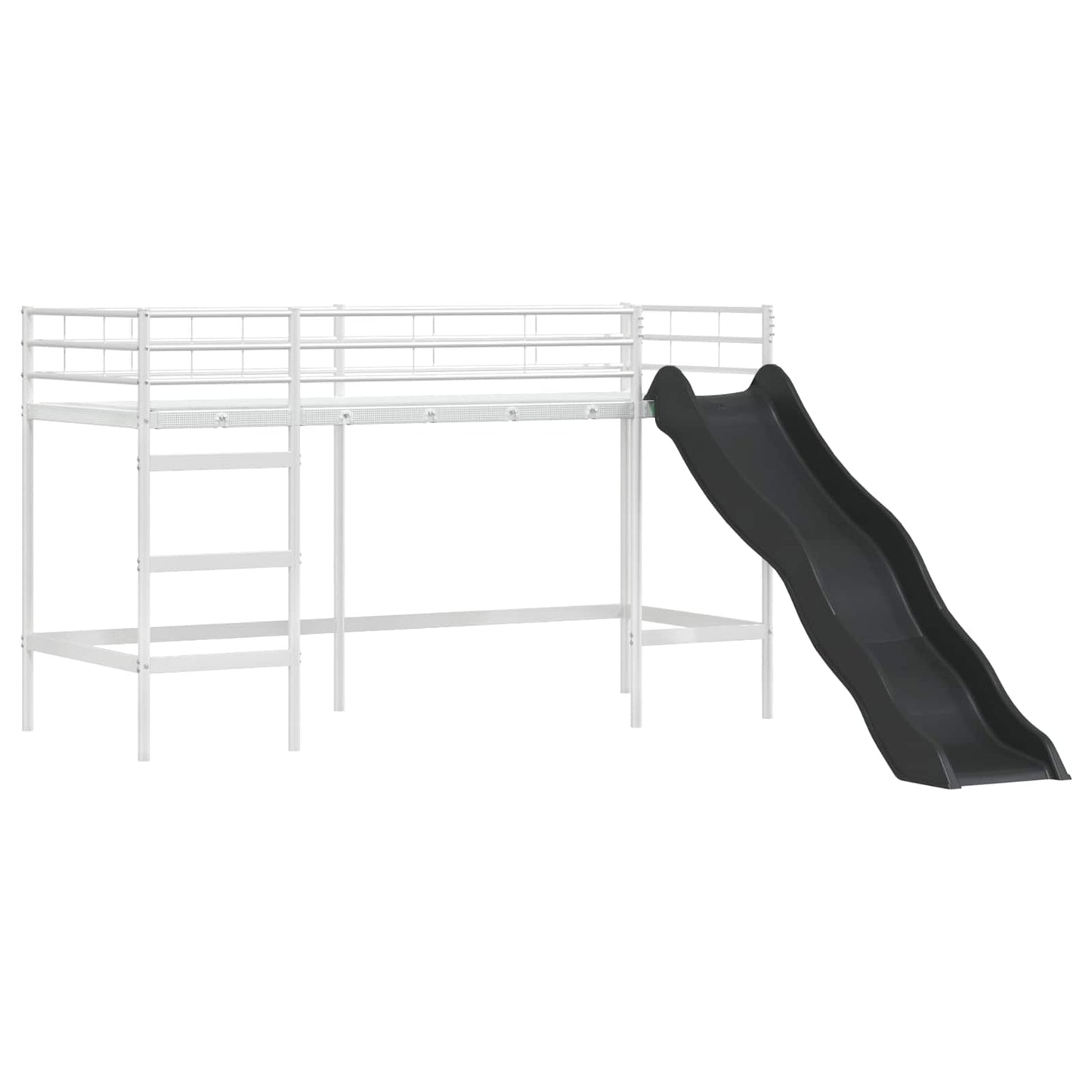 Struttura del letto loft per bambini Bianco e Rosa 100 x 190 cm | homemem39