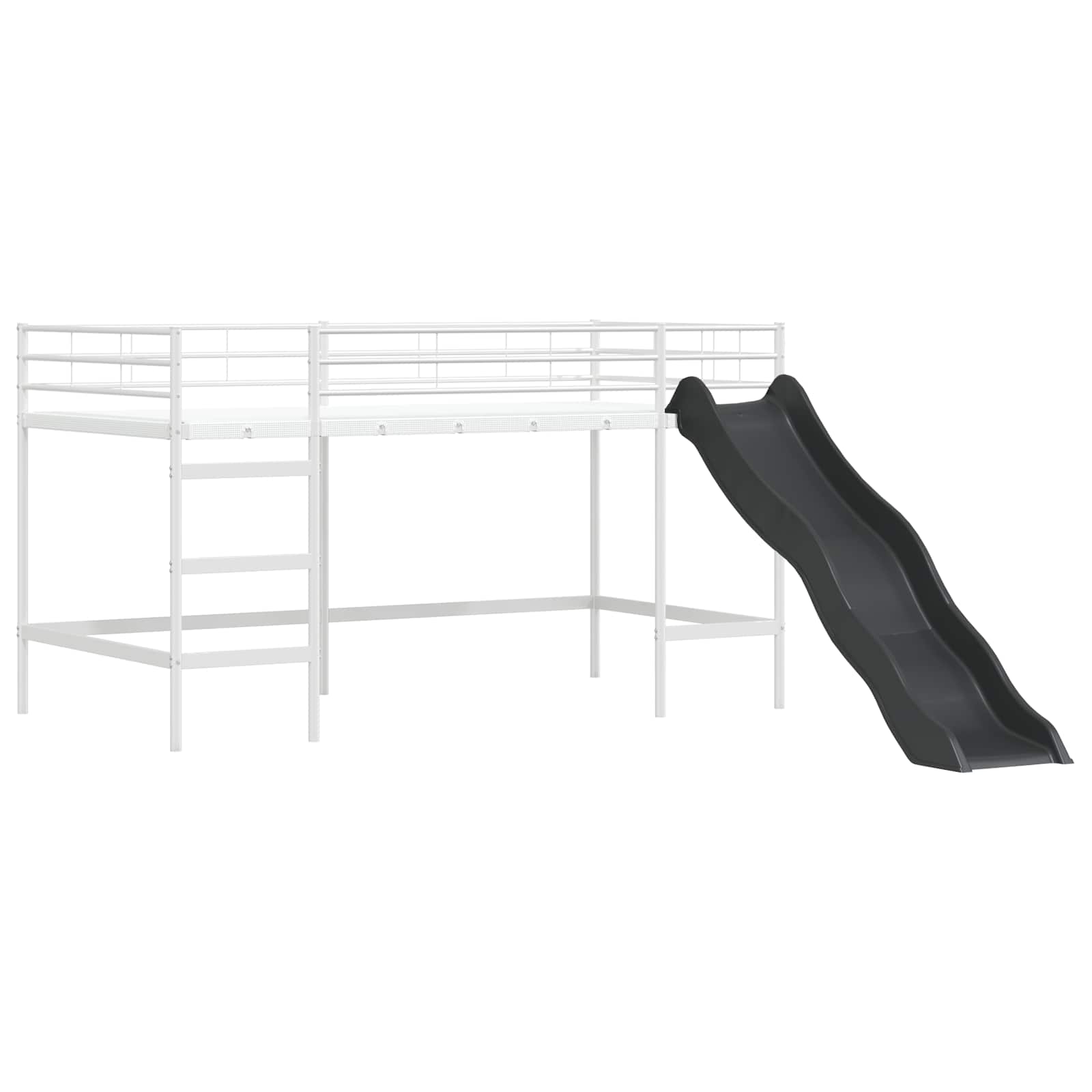 Struttura del letto loft per bambini Bianco e Rosa 107 x 203 cm | homemem39