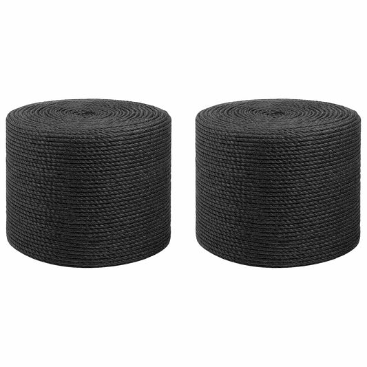 Spago in juta 2 pcs 2 Nero 100% juta Tossa | homemem39