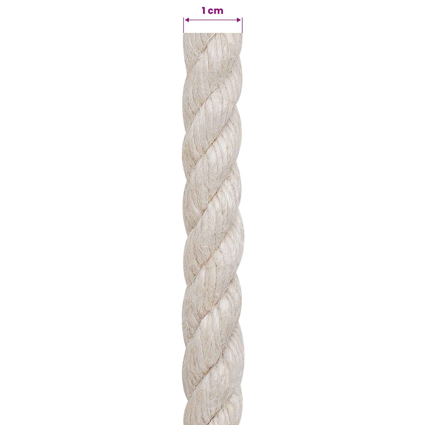 Corda di Juta 10 Bianco 100% juta Tossa | homemem39