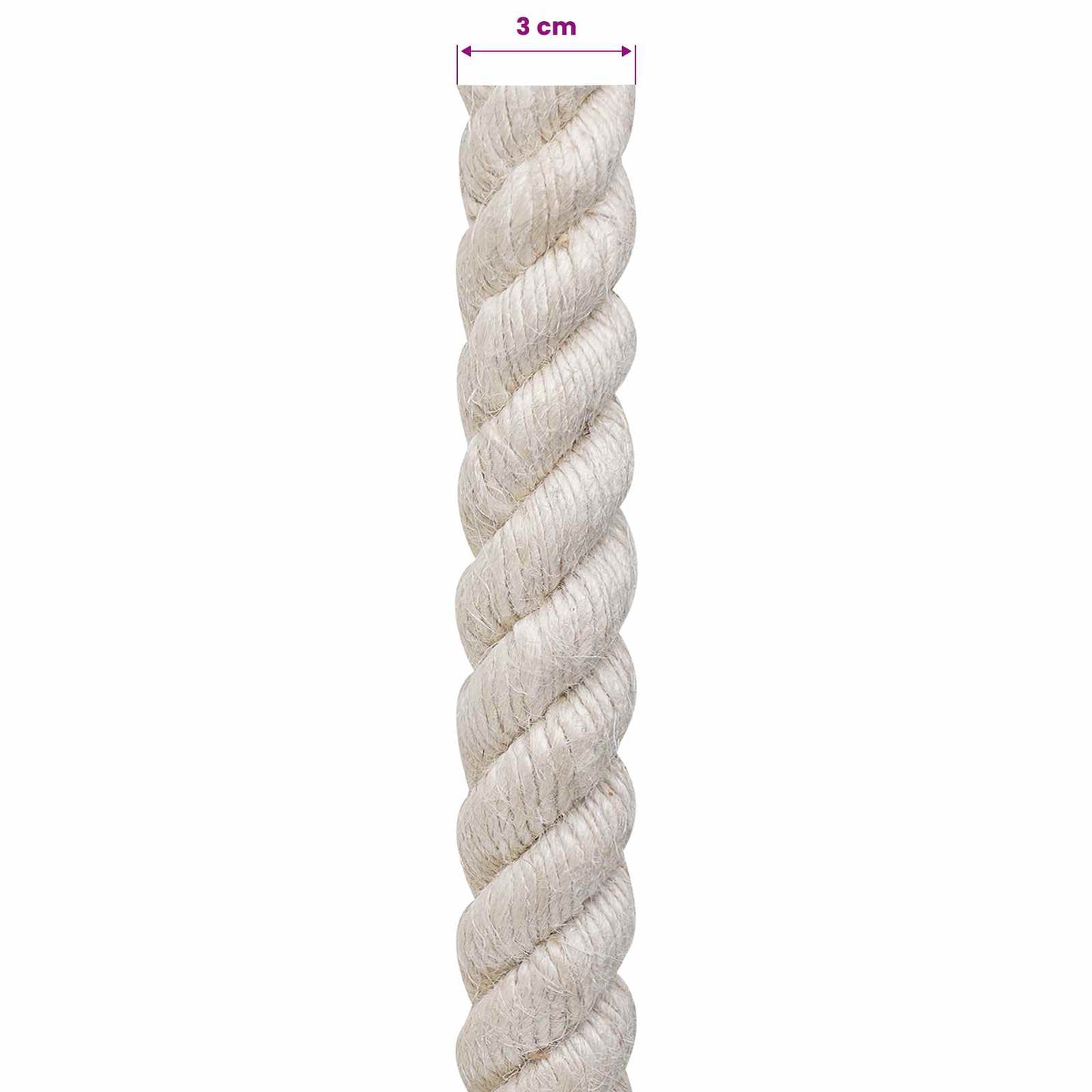 Corda di Juta 30 Bianco 100% juta Tossa | homemem39