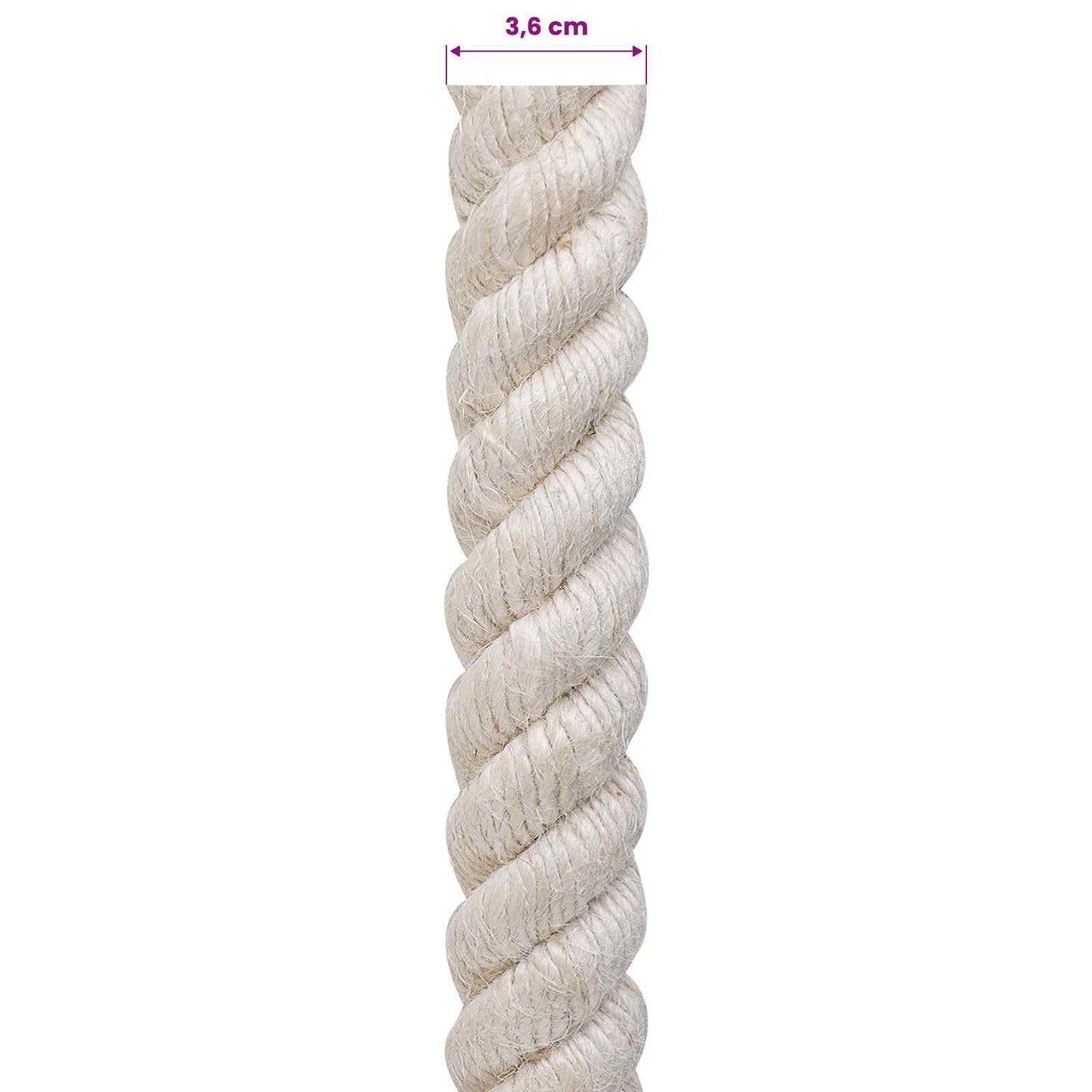 Corda di Juta 36 Bianco 100% juta Tossa | homemem39