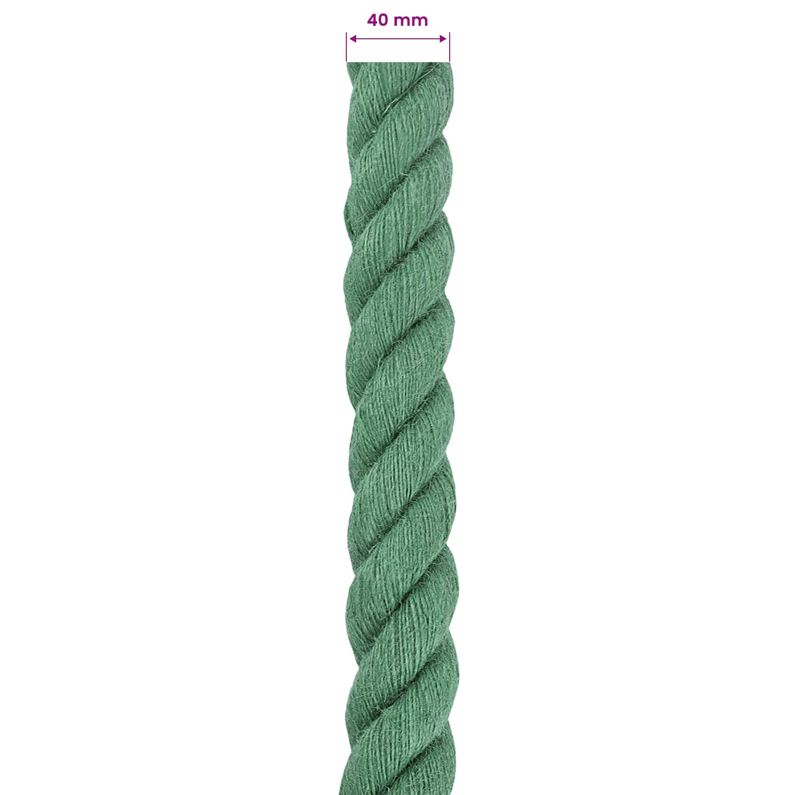 Corda di Juta Verde 100% juta Tossa | homemem39
