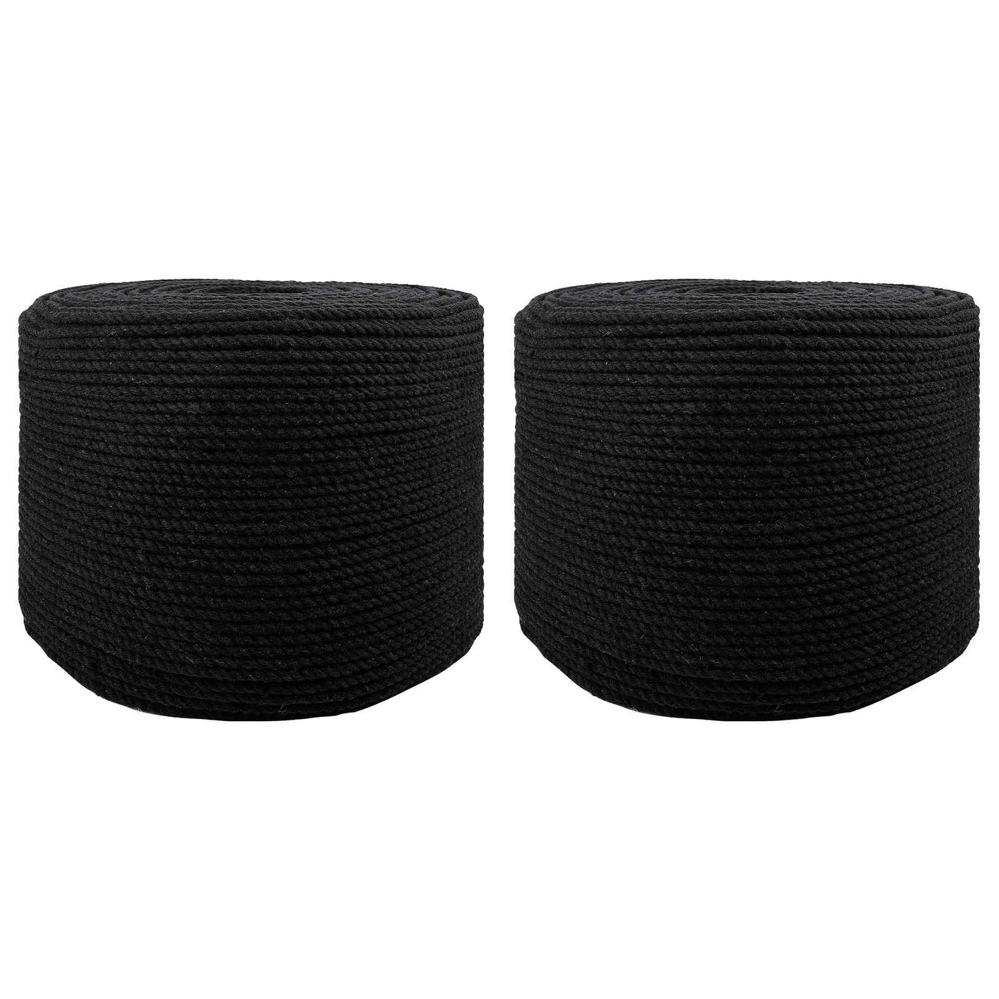 Corda 2 pcs Nero Cotone | homemem39