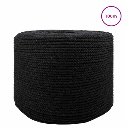 Corda 2 pcs Nero Cotone | homemem39
