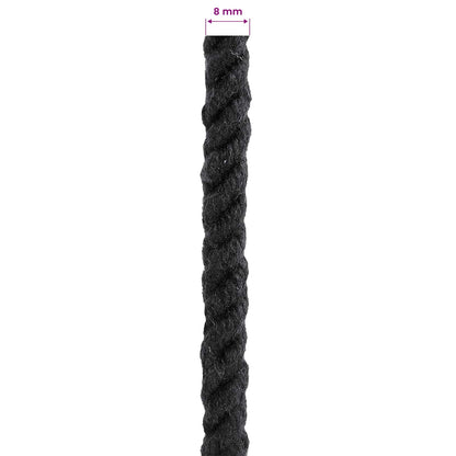 Corda Nero 0,8 x 0,8 x 10000 cm Cotone | homemem39