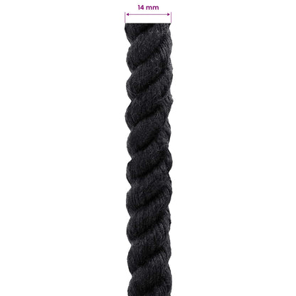Corda Nero 1,4 x 1,4 x 2500 cm Cotone | homemem39