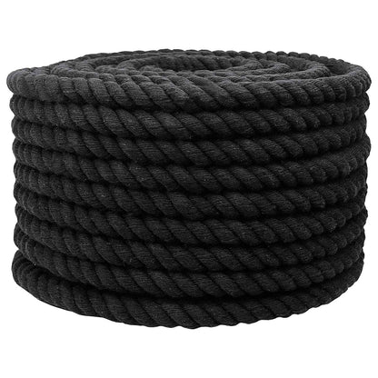 Corda Nero 1,6 x 1,6 x 2500 cm Cotone | homemem39