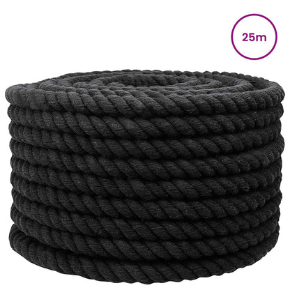 Corda Nero 1,6 x 1,6 x 2500 cm Cotone | homemem39