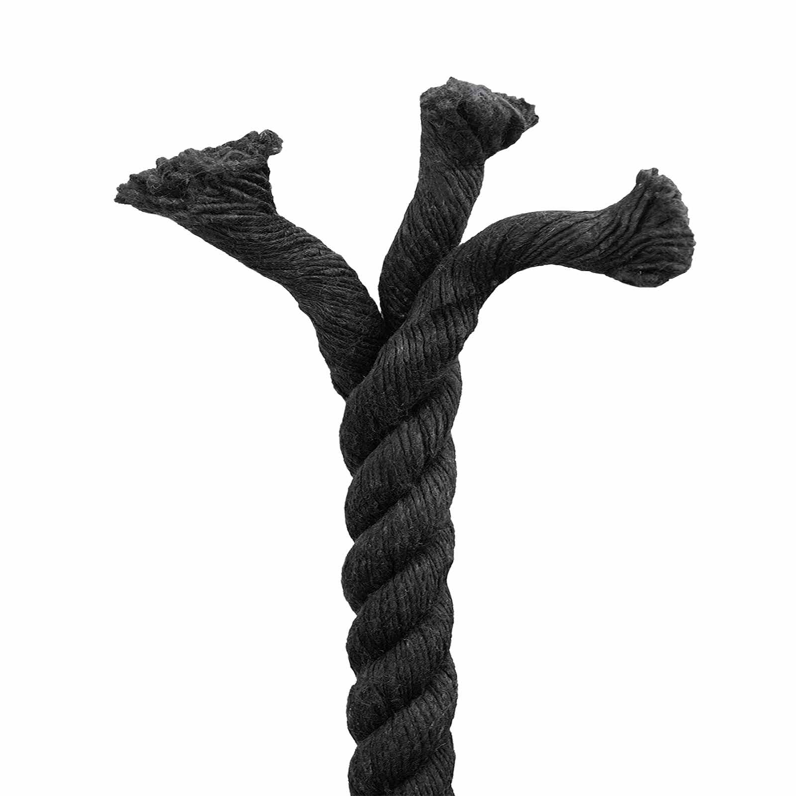 Corda Nero 2,4 x 2,4 x 5000 cm Cotone | homemem39